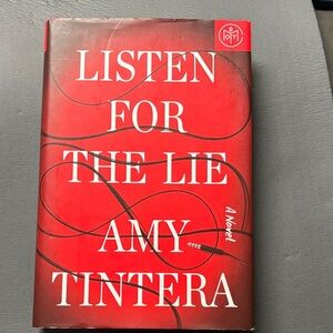 Red 'Listen for the Lie' Hardcover Book